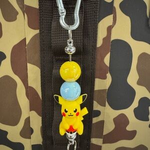 Yellow and Blue Pikachu Keychain
